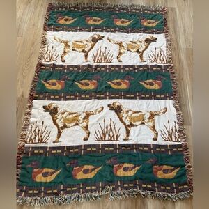 Vintage duck tapestry blanket